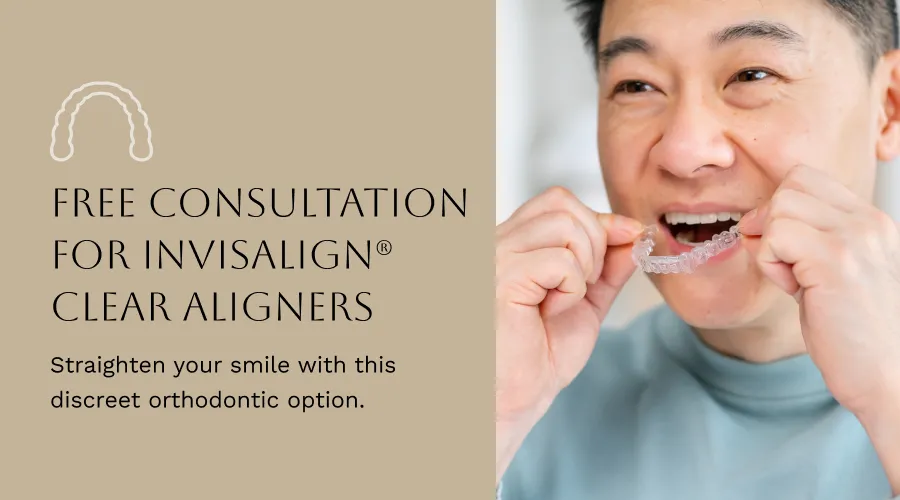 Special Offer for free consultation for Invisalign Clear Aligners